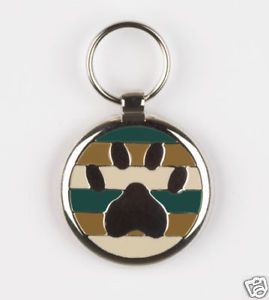 Camo Army Dog Tag Custom Engraved Pet ID Tag Charm Pet Tags Dog Collar ID