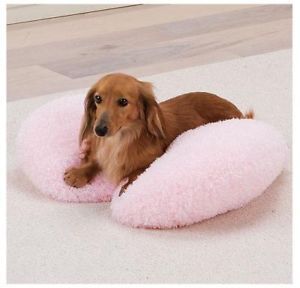 ★ Heart Shaped Fluffy Pet Pillow Pet Bed Dog Bed PLC 700 Cute Pink