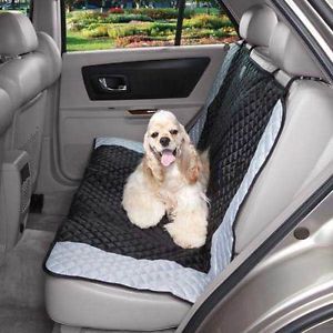 Moss Green or Black Polyester Rear Bench Car Seat Cover Pet Dog Van Truck SUV