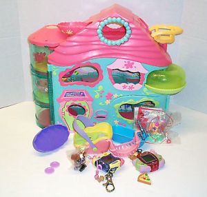 Biggest Littlest Pet Shop Retired House Accessories Dog Pets Virtual Game Lot