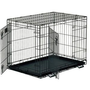 Timeless Crates Foldable 2 Door Dog Crate with Divider