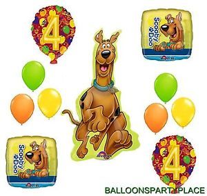 4th Birthday Scooby Doo Balloons Party Supplies Decorations Dog Bouquet Fourth