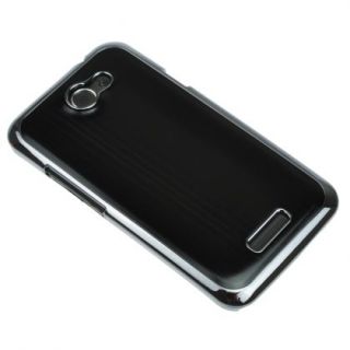 Black Brushed Metal Aluminum Hard Case for HTC Onex LTE Endeavor Edge Supreme