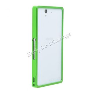 Green Aluminum Alloy Metal Frame Bumper Case for Sony Xperia Z C6603 L36H