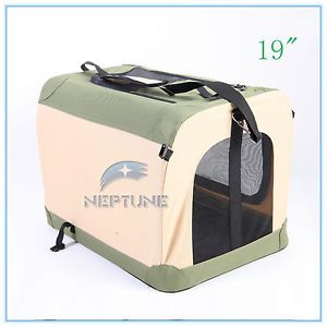 Portable Pet Dog Cat House Soft Travel Crate Carrier Kennel Foldable