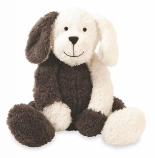 Manhattan Toy Large Cozies Dog Black White Dog Soft Toy Cuddly Toy 3
