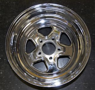 Cragar Chrome Street Star Steel Wheel 15"x10" 5x4 75 4" BS 3415036 One Wheel