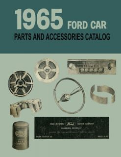 1965 Ford Car Part Numbers Book List Guide Catalog Interchange Illustrations