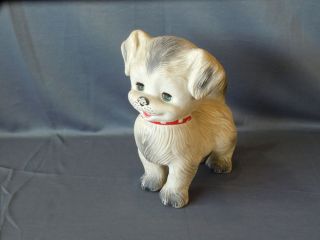 Vintage Alan Jay Clarolyte Rubber Squeaky Toy Dog Puppy w Sleep Open Close Eyes