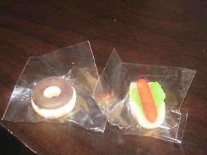 Pottery Barn Doll House Fake Food Hot Dog Doughnut Miniature Rubber Play Toy