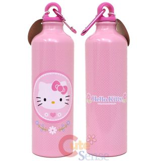 Sanrio Hello Kitty Aluminum Sports Water Bottle Container 25oz Pink Dots