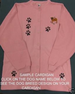 Brittany Spaniel Dog Cardigan Sweater