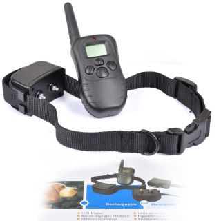Rechargeable Waterproof Pet Dog Training Collar with LCD Display for One Dog