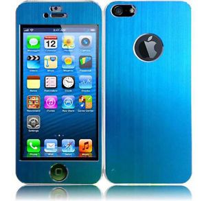Apple iPhone 5S Blue Aluminum Hard Armor Case Cover