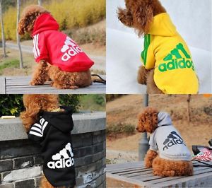 Pet Clothing Adidog Puppy Dog Warm Coat Clothes Apparel Hoodies Sweater T Shirt