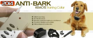 Dog Remote Training Collar Electronic Trainer Anti Bark Barking Stop Fast 100