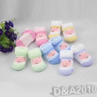 New Unisex Socks Cartoon Newborn Baby Infants Toddler Socks Slipper Shoes Boots