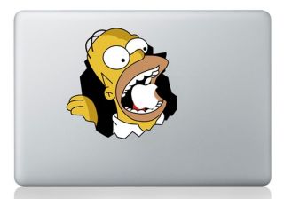 Homer Simpson Apple MacBook Air Pro Retina 13 15 17" Vinyl Sticker Skin Decal