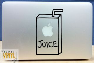 Apple Juice Box Vinyl MacBook Laptop Decal Sticker