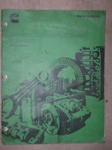 Cummins Model KT450 KTC 450 KTA 525 KTA 600 Series Engine Parts Manual Book