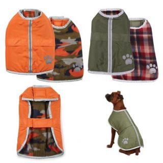 Blanket Coats for Dogs Reversible Waterproof Fleece Warm Dog Barn Coat
