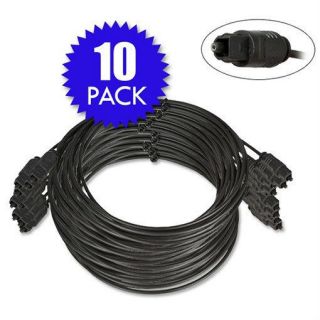 10 Pack 6 Foot Digital Audio Optical Cable