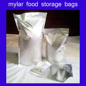 Quality Mylar Stand Up Food Storage Bag Pouch Long Term Collectibles Protection