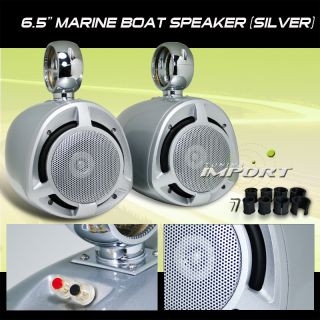 6 5" 2 Way Marine Poly Mica Woofer Boat Audio Stereo Tower Speakers Pair 200W