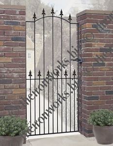 Saxon Tall Single Garden Gate Wrought Iron Metal Gates