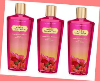 3 Victoria's Secret Mango Temptation Body Wash Fantasies Collection