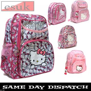 Hello Kitty Pink Backpacks School Bags New