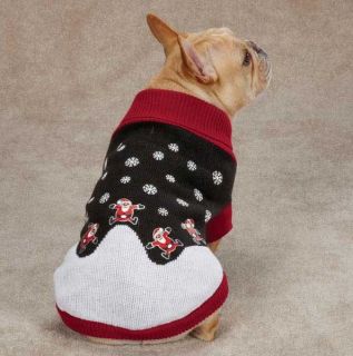 East Side Collection Santa Sweater Pet Dog Knit Top Shirt XXS L Christmas Xmas