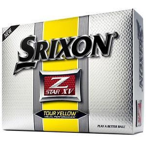 New 1 Dozen Srixon Z Star XV Tour Yellow Golf Balls