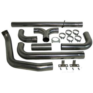 MBRP 99 03 Ford Powerstroke Truck 4" Turbo Back Dual Stacks Kit T409 SS Exhaust