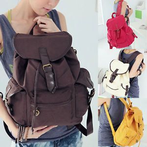 Women New Fashion Cute Canvas Shoulder Bag Backpack 5 Colors Sim GL WHB093