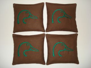 Ducks Unlimited Hunting Custom Embroidered Cornhole Bags Bean Bags Toss No Camo