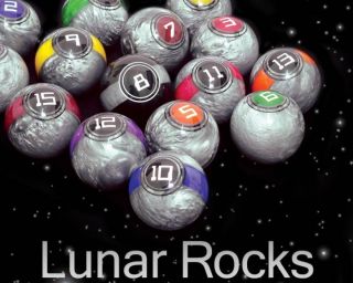 Elephant Lunar Rocks Pool Balls Billiard Ball Set