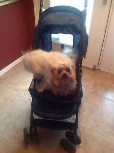 Pet Gear Stroller Dog Cat Happy Trails Blue New Condition