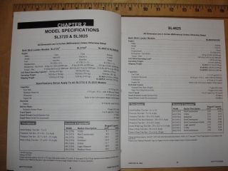 Gehl SL3725 SL3825 SL4625 Skid Steer Loader Operators Owners Manual