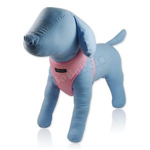 17 23" Girth Pink Soft Mesh Comfort Dog Harness Vest Collar Large
