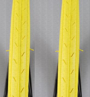 CST C740 Tires Pair 700x25 Yellow Track Fixed Gear Road