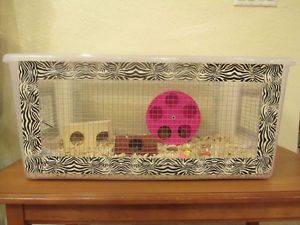 Hamster Cage Bin Cage Small Animal Cage Gerbil Cage
