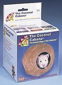 Penn Plax Sam Hamster Cage Coconut Cabana Hideaway