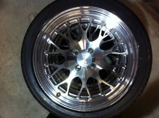 Fikse Custom Wheels New Bridgestone 205 45R17 Tires for Mini Cooper