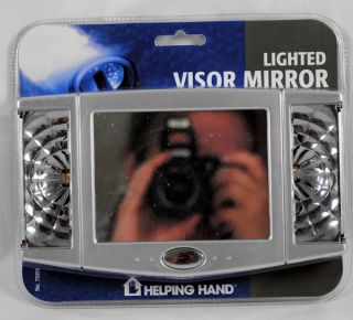 Auto Car Lighted Clip on Visor Mirror Battery Operated