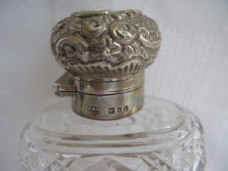 The Finest Antique Silver Cut Glass Hip Flask Mappin Webb London 1897