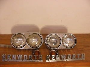 1966 Kenworth W900 Hood Trim Lights Handle Fender Marker Light and Grill Bars