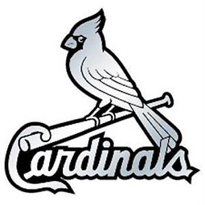 St Louis Cardinals Chrome Auto Emblem Decal Baseball