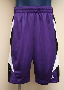 Air Jordan Nike Jumpman Remix Mens Basketball Shorts Blk Wht Purple 437217 510