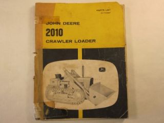John Deere 2010 Crawler Loader Parts Catalog Manual